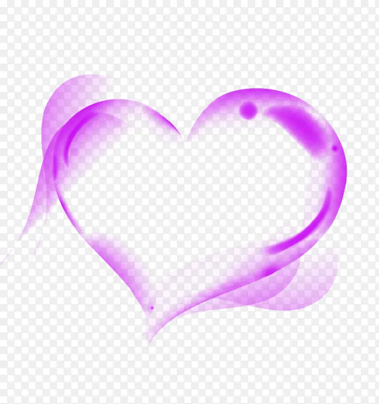 紫色爱心花纹