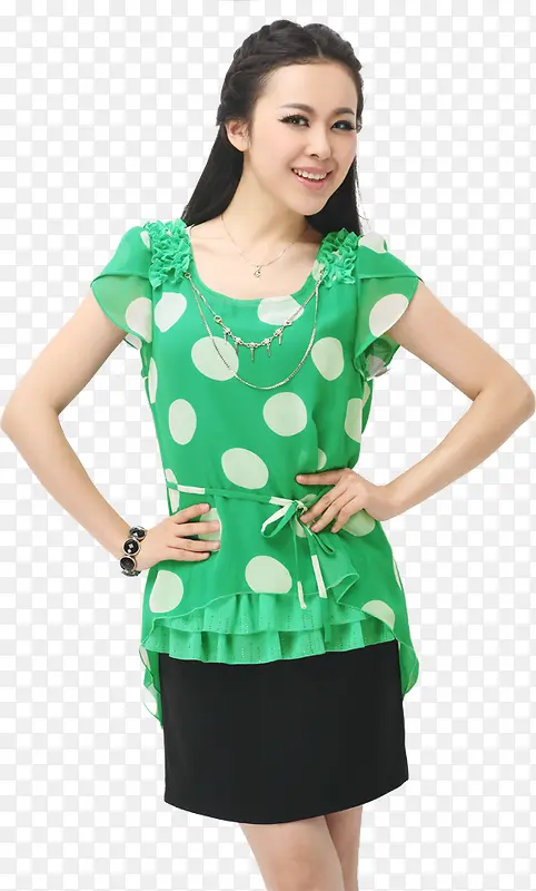 绿色连衣裙夏日女装