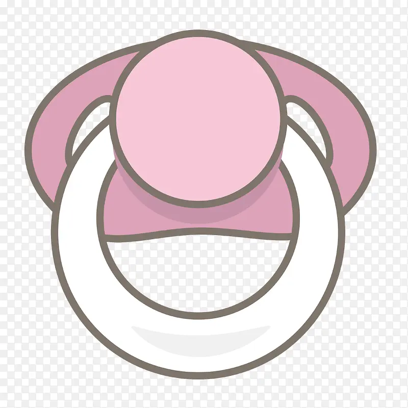 粉色奶嘴装饰素材图案