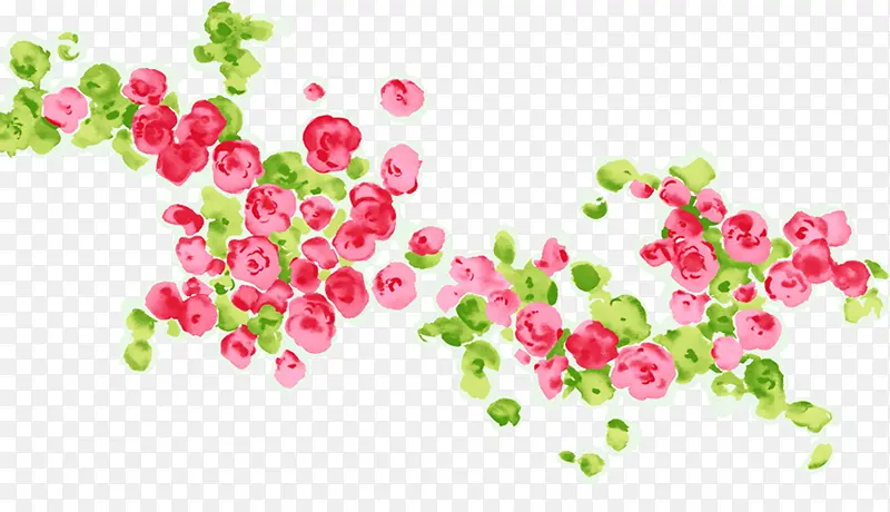 粉色花卉浪漫婚礼水牌