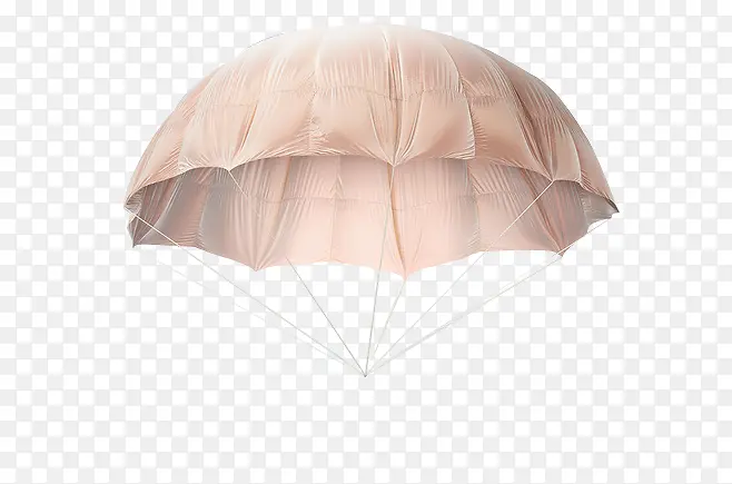 实物粉色降落伞png