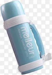 蓝色可爱儿童水壶保温壶
