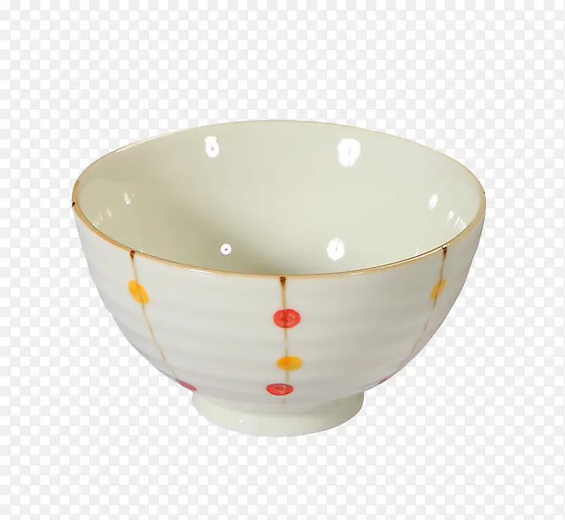 日式森系波点碗
