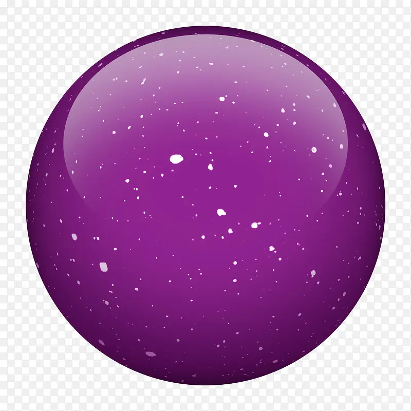 紫色带白色点的圆球