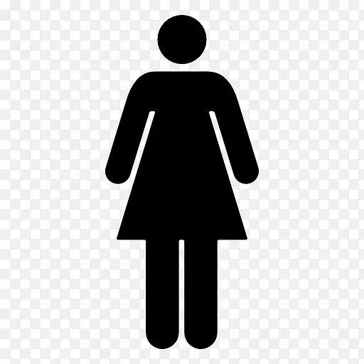 女厕所标志图标