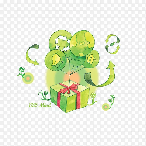 绿色环保卡通气球
