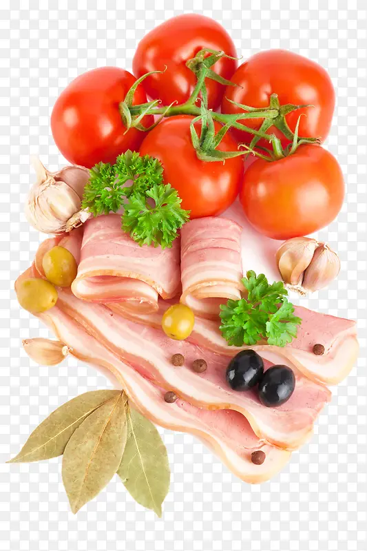 西红柿羊肉卷高清图片