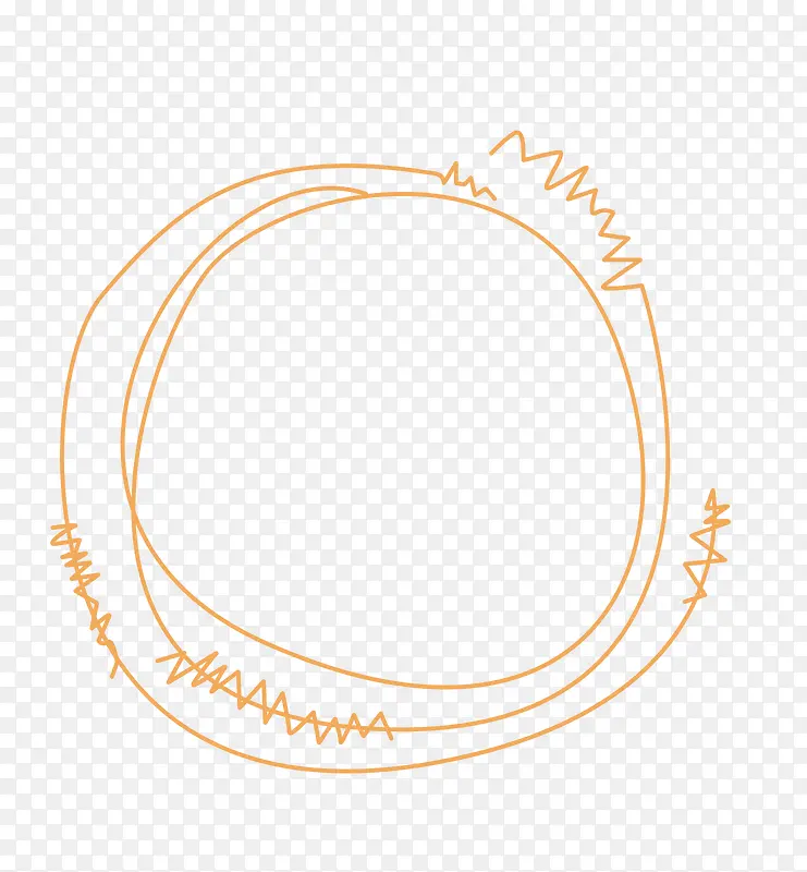 棕色线条圆环