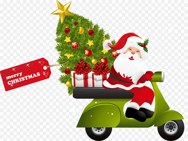 圣诞老人骑车