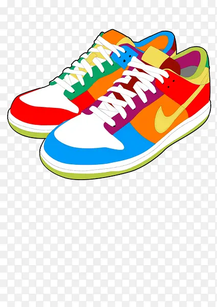 彩色滑板鞋