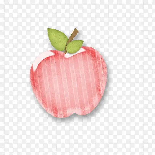 粉色条纹样式苹果