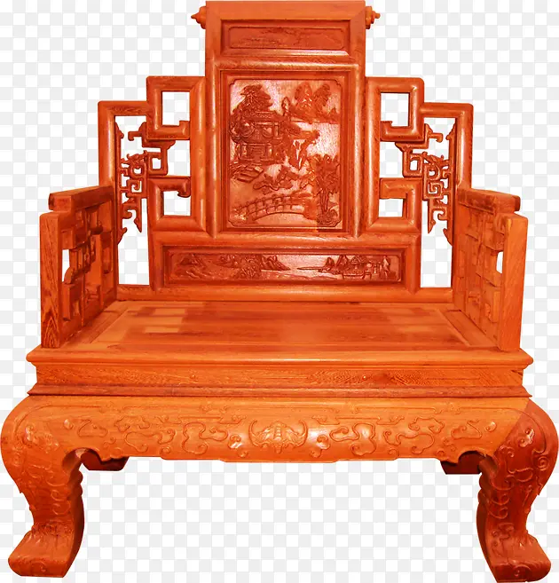 高贵实木雕刻木椅