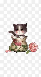 卡通小猫