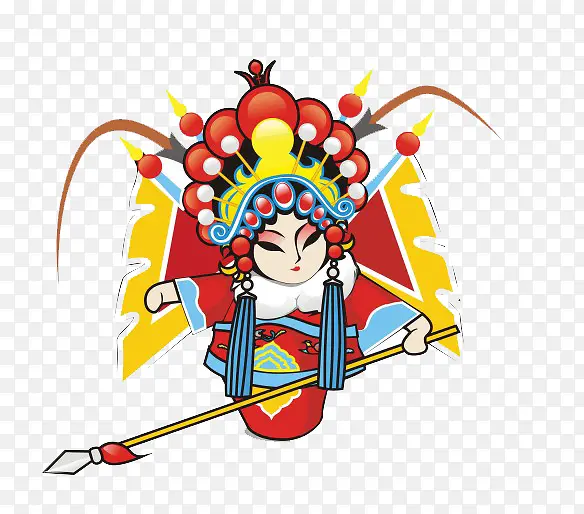 卡通戏剧花旦