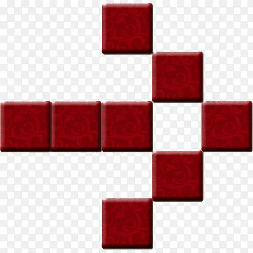 复古红砖组成的箭头