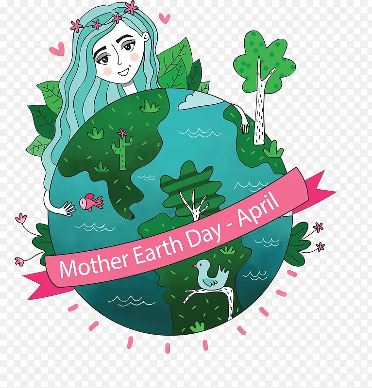 美丽绿色地球妈妈