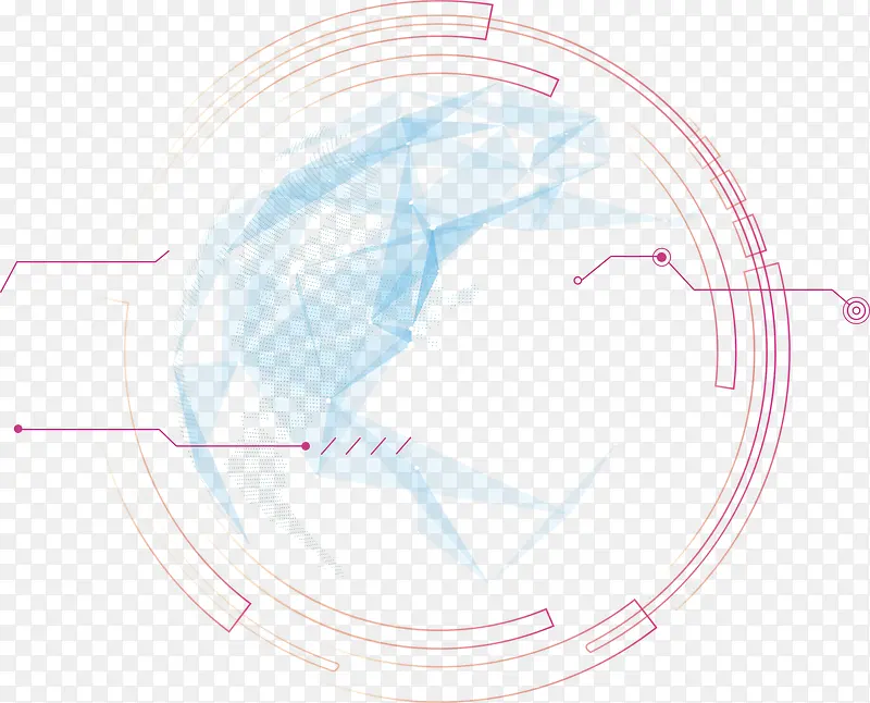 科技圆环线条装饰