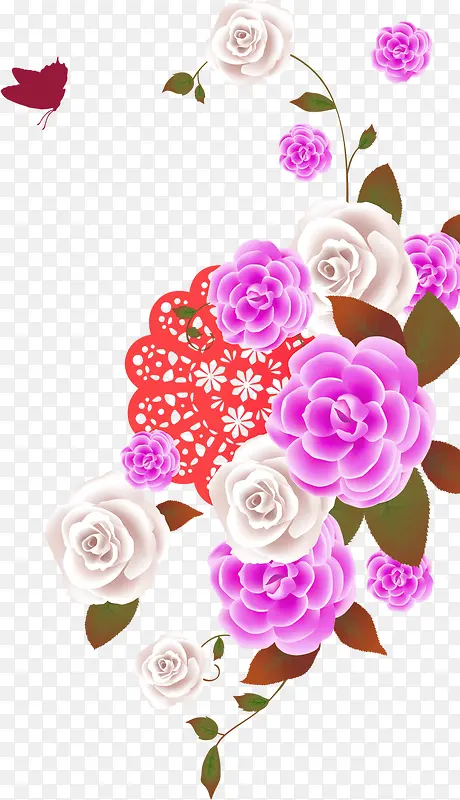 高清蝶恋花素材