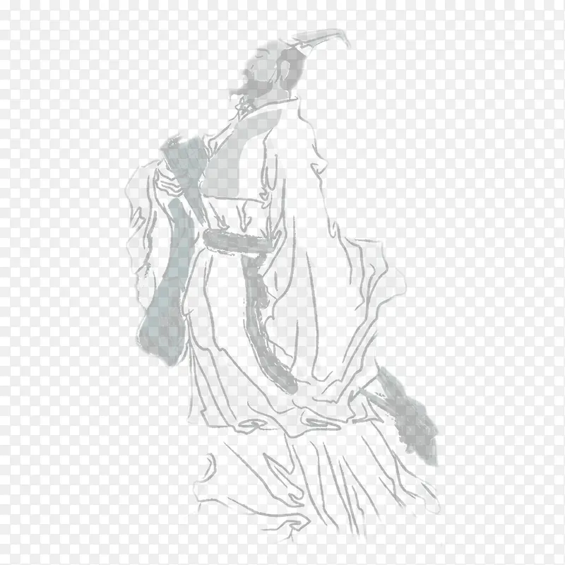 水墨古画PNG图片素材下载_图片编号qbazrxaj-免抠素材网