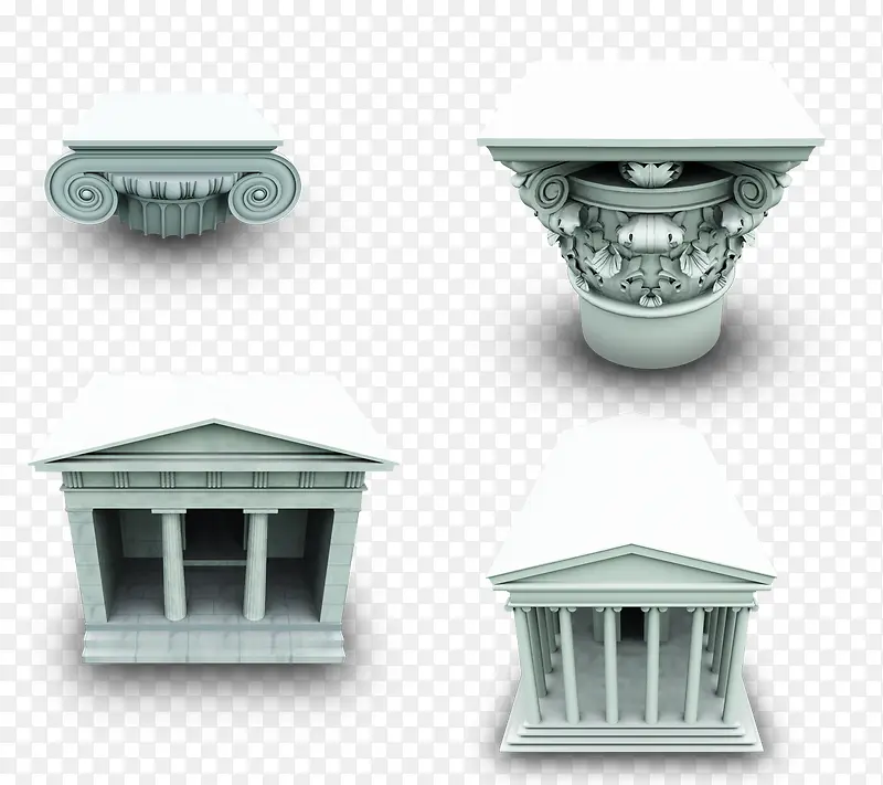 希腊柱式建筑PNG图标