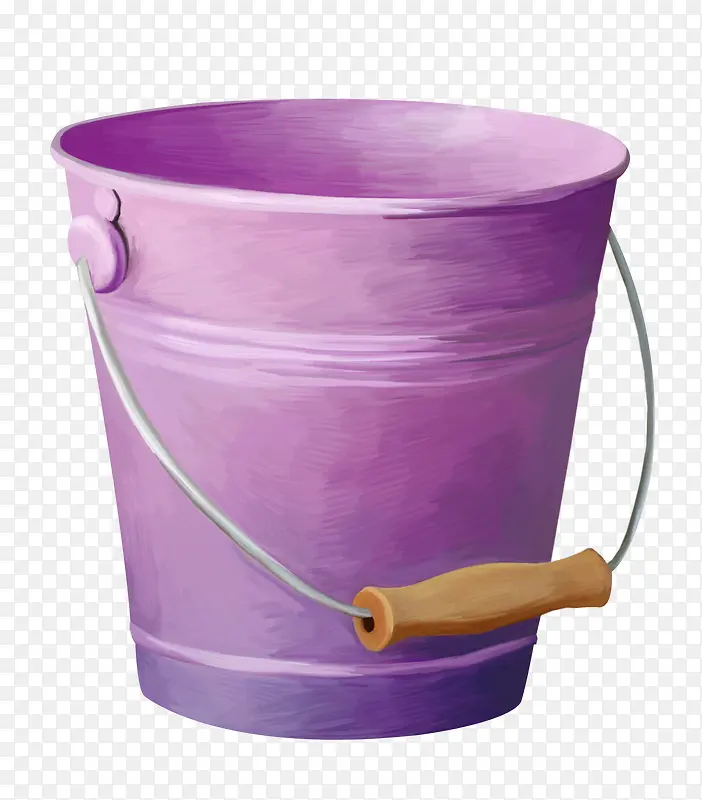 紫色铁桶