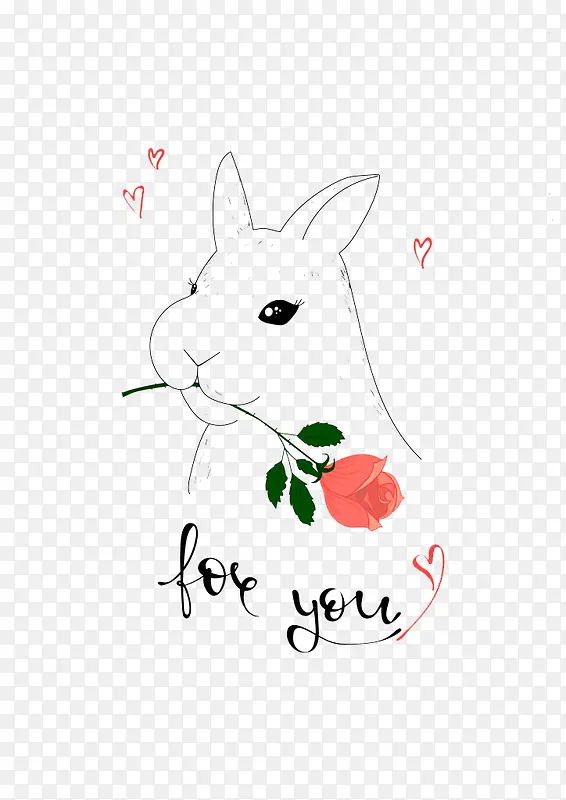 玫瑰兔子