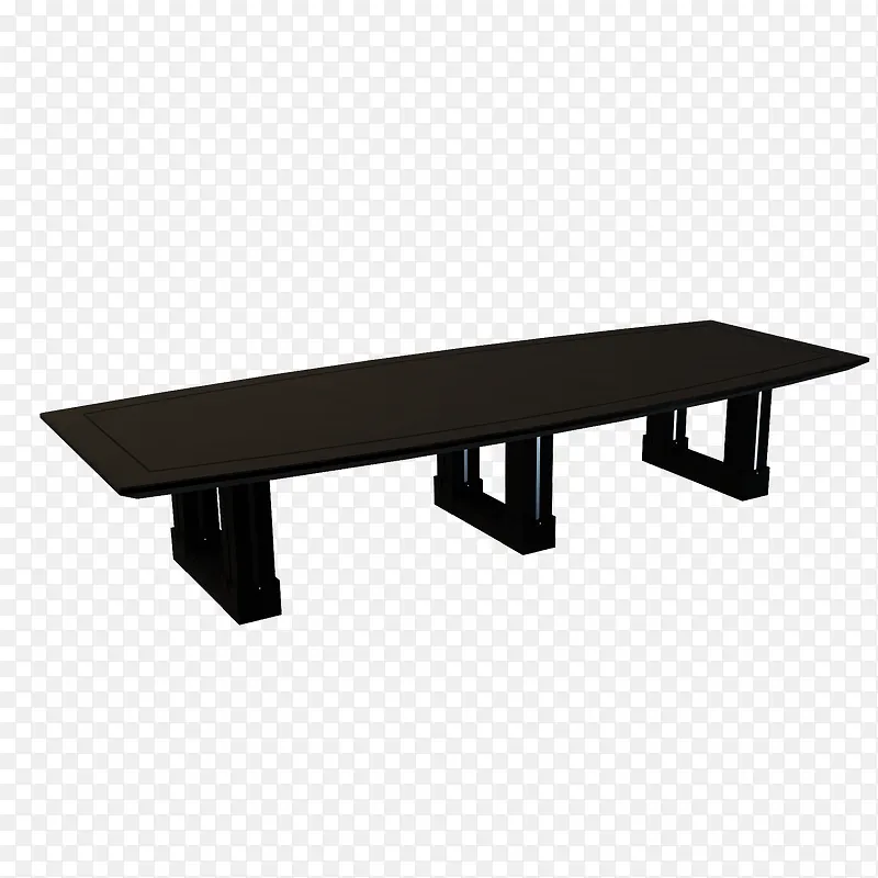 黑色会议木制桌子