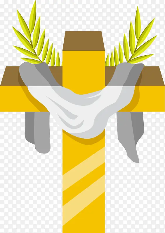 橄榄树矢量十字架