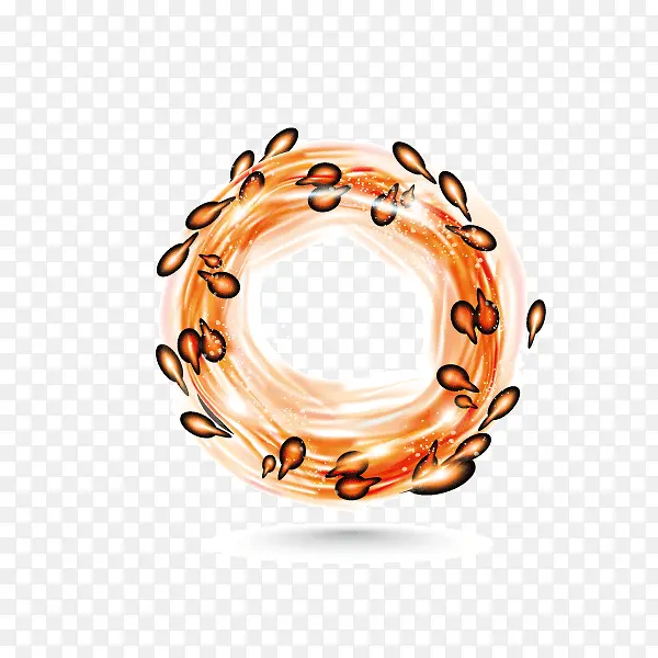 圆环 发光圆环 投影 装饰图案