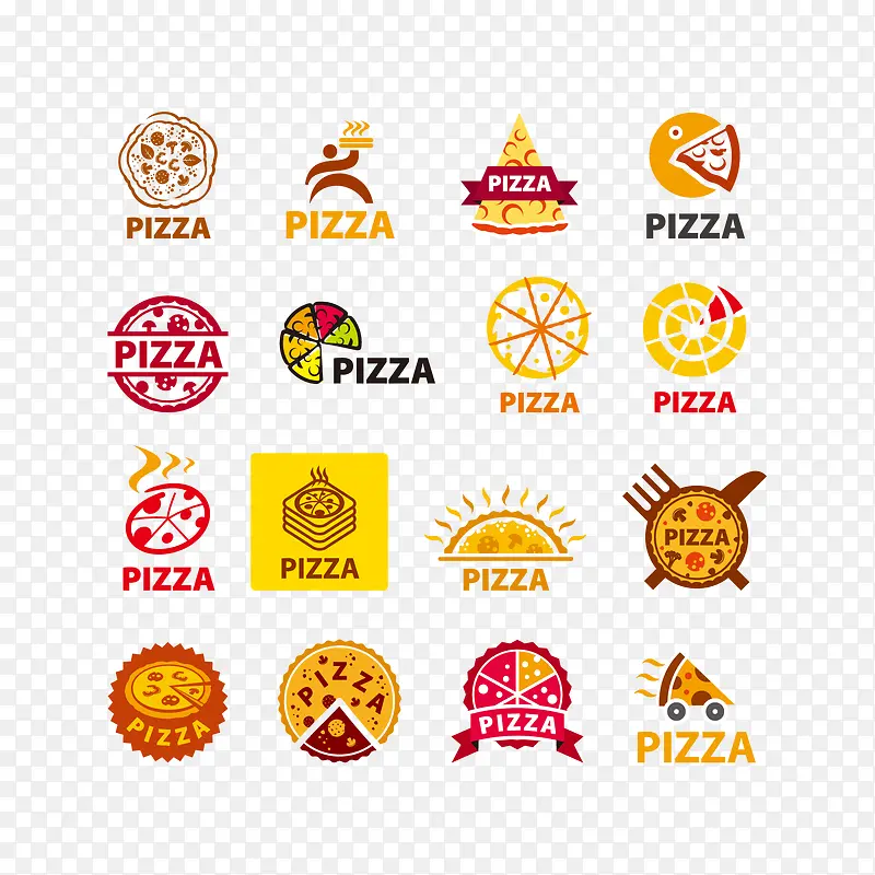 披萨LOGO标志矢量图装饰