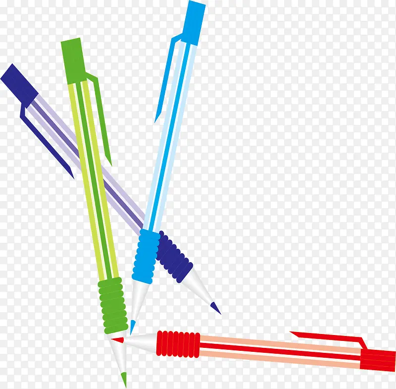 彩色的圆珠笔素材图片