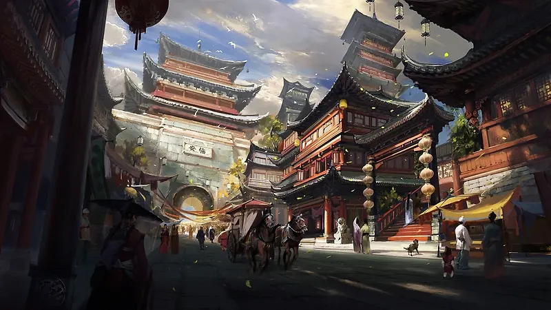 古风武侠城市场景