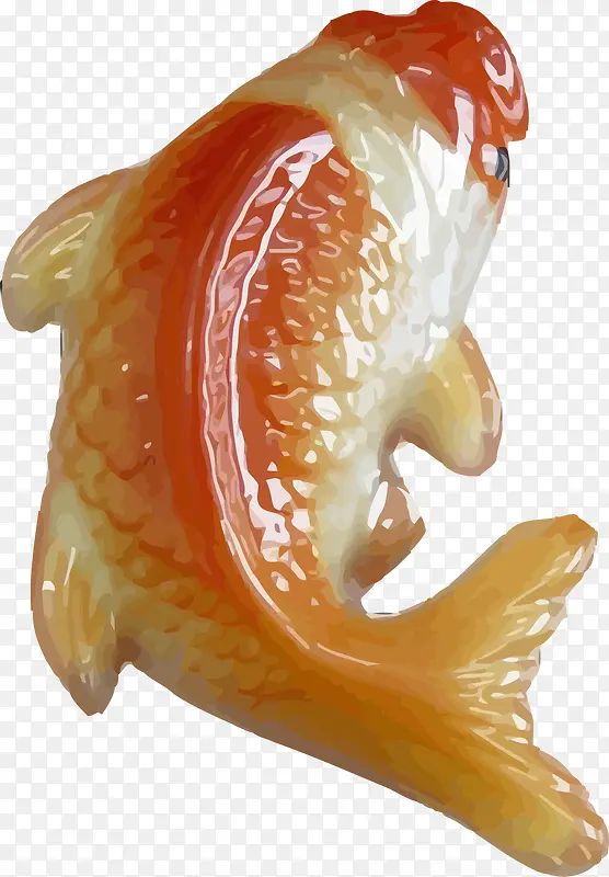 新年鱼年糕矢量