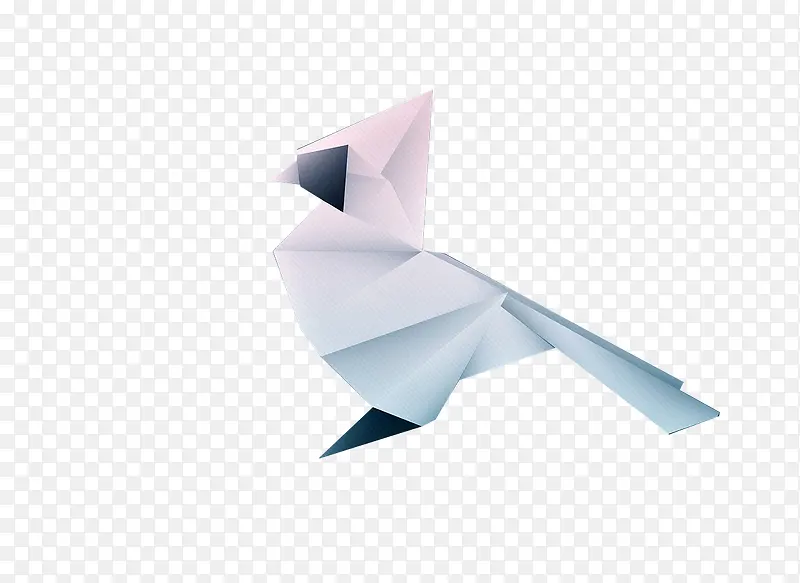 折纸造型的鸟