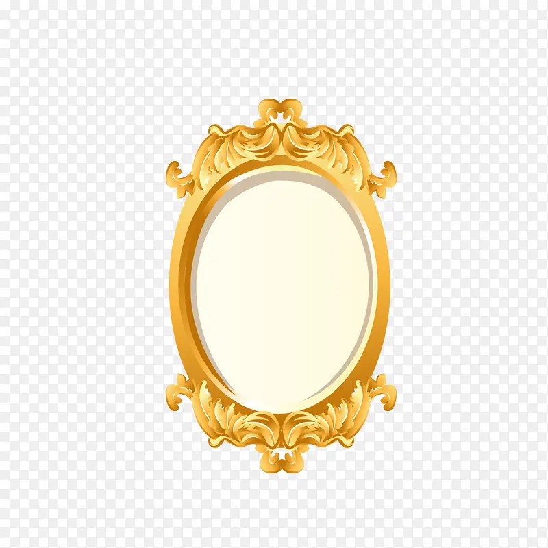 金色镜子