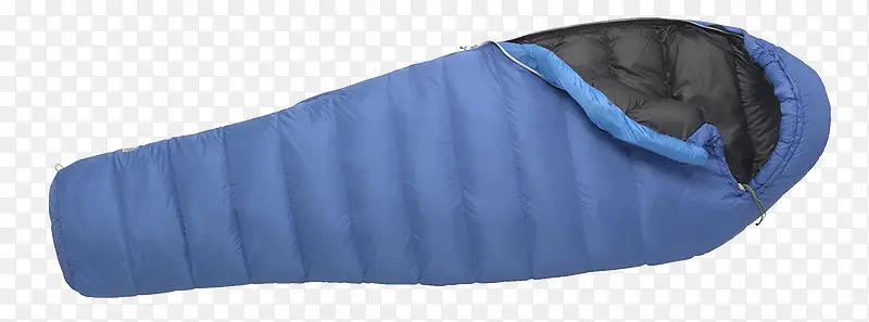 加厚的蓝色睡袋