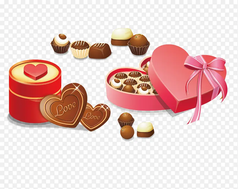 情人节巧克力心形包装