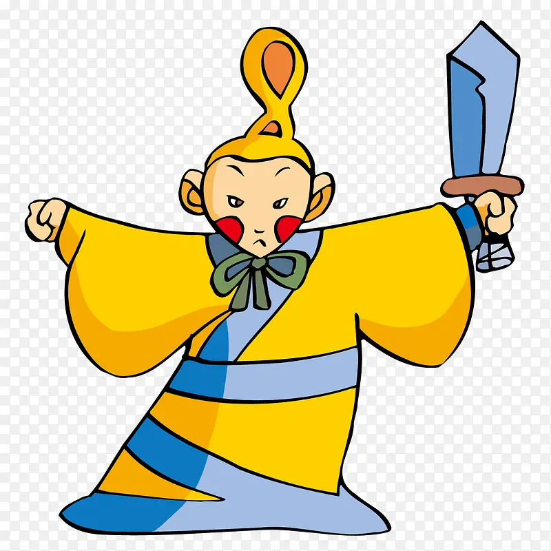 舞刀弄剑的古代男子PNG图片素材下载_图片编号yrmrveeo-免抠素材网