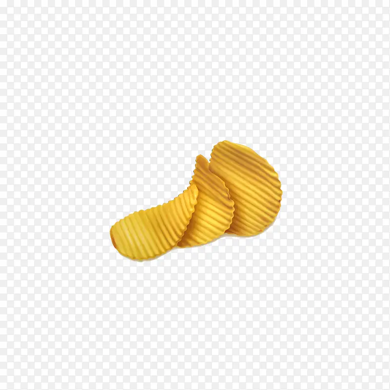 黄色的薯片