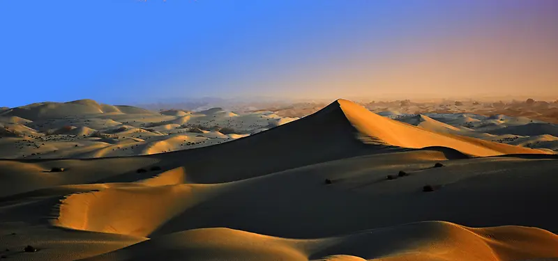 夕阳大沙漠背景
