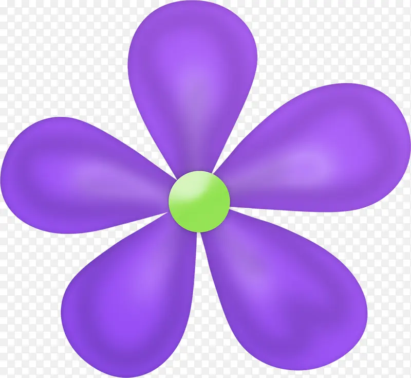 紫色创意小花