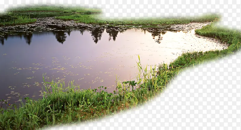 湖泊风格素材