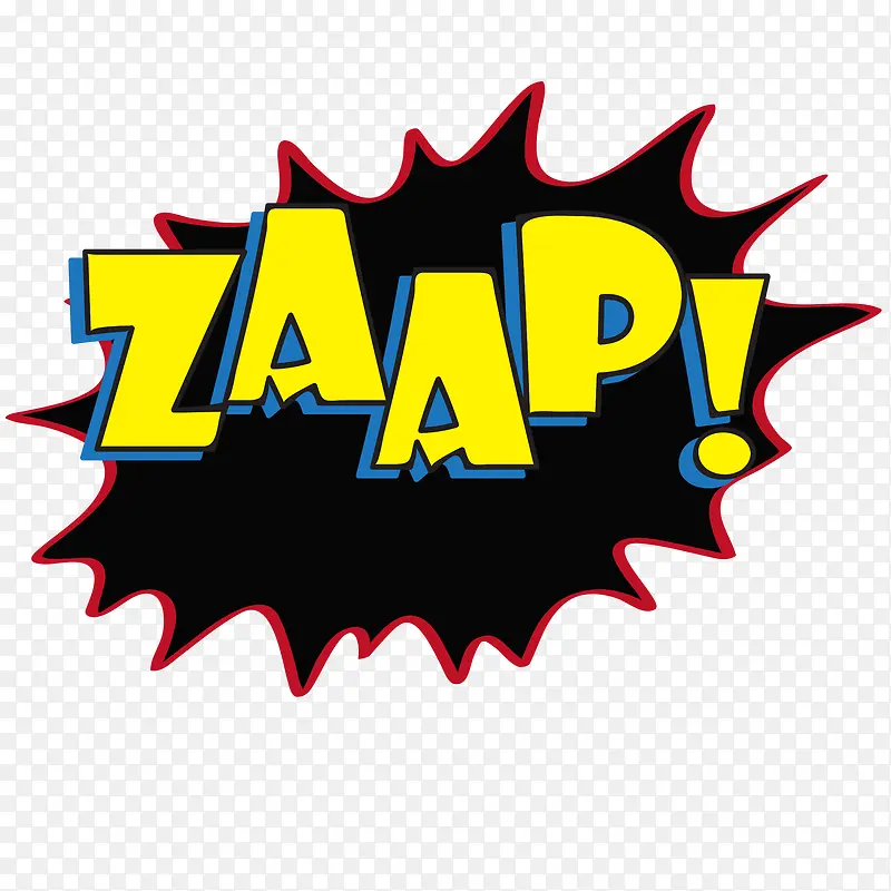 zaap语言气泡矢量图