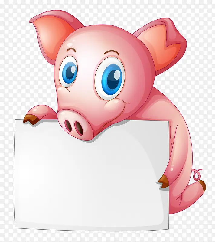 拿白纸的小猪猪
