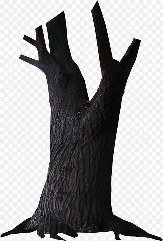 黑色树干