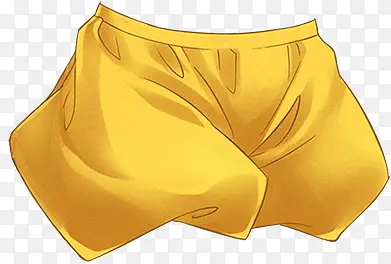 黄色可爱漫画短裤