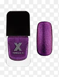 手绘紫色指甲油化妆品素材