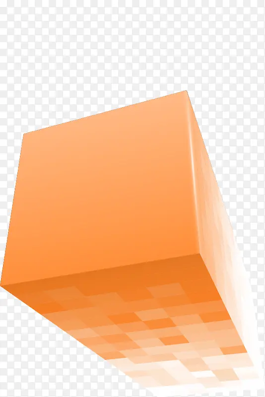 橙色几何方块
