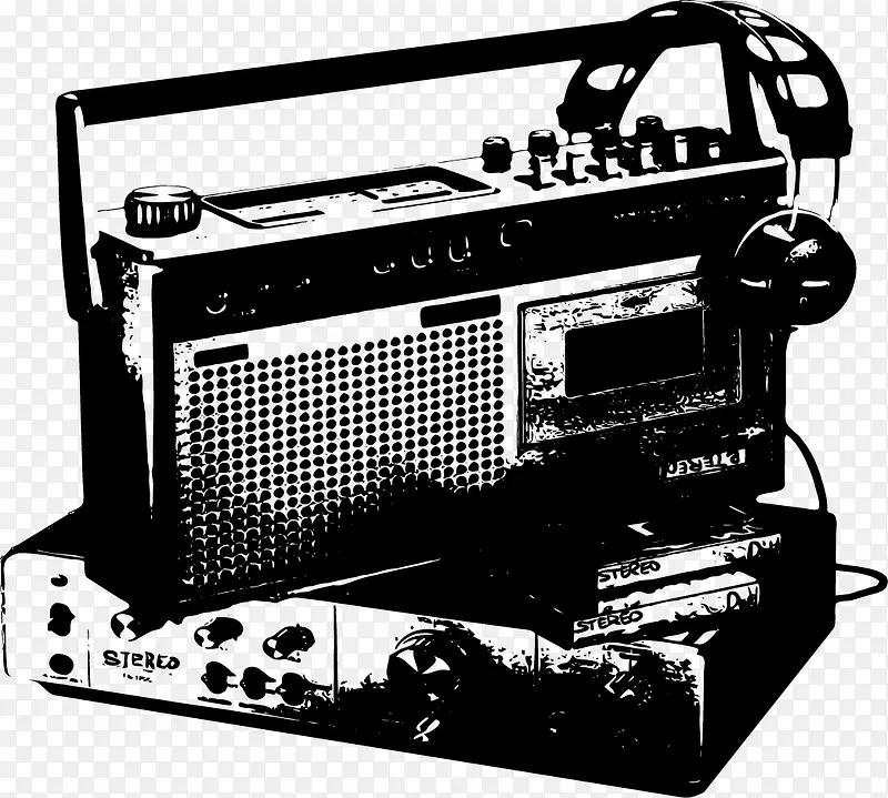 音乐元素 乐器 收音机