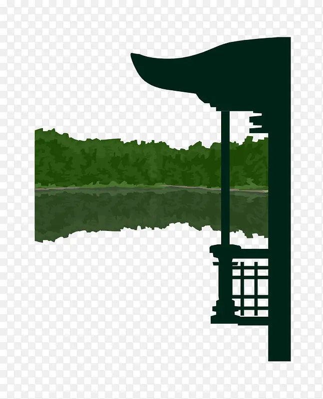 矢量凉亭